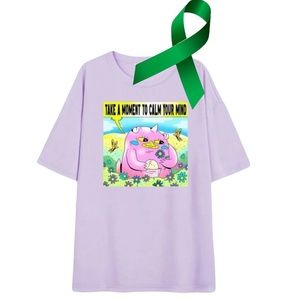 Moldazor x Mental Health “Calm Your Mind” graphic oversized loose fit tee